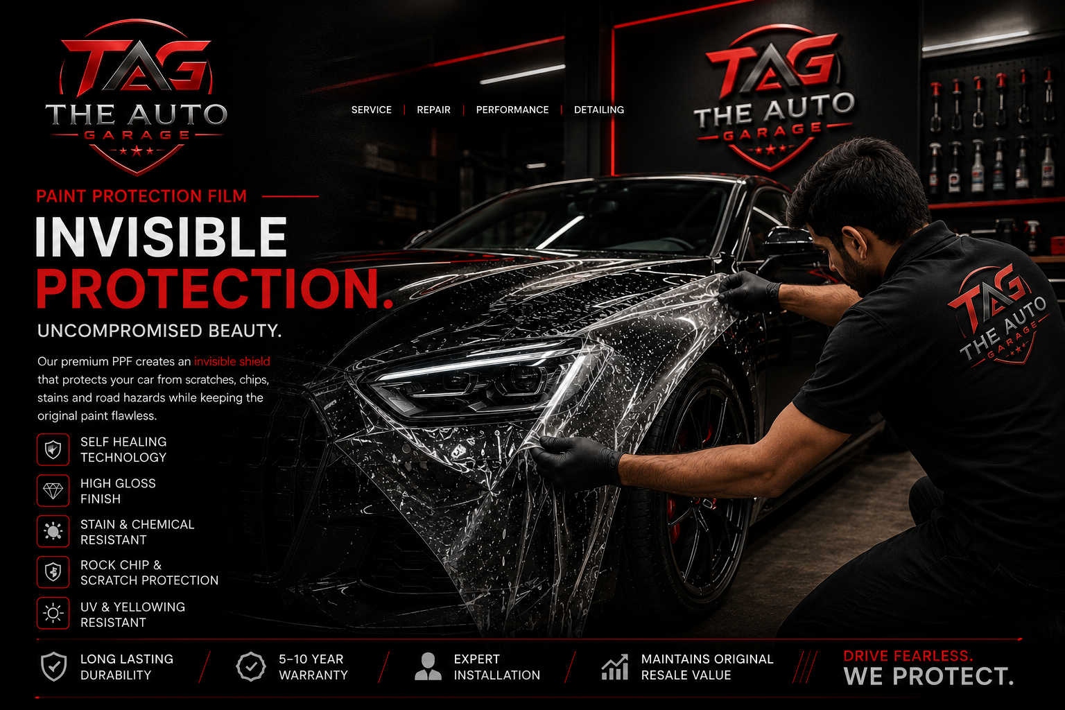 PPF Application on Sports Car
